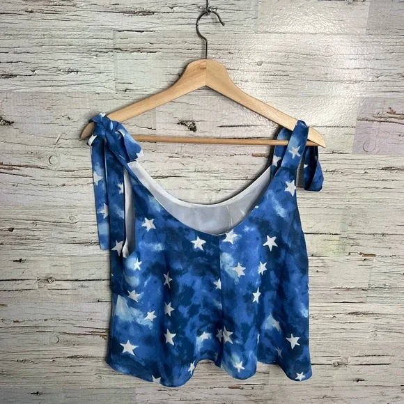 Buddy Love - Star Top blue size small tank top white - Picture 7 of 8